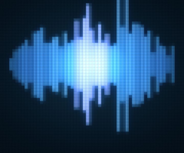 An audio waveform
